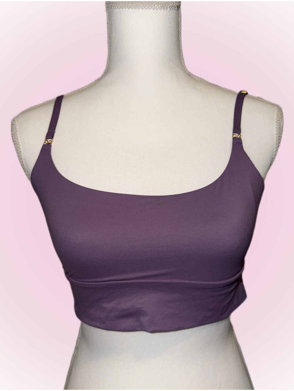 Victoria’s Secret Very Sexy Purple Bra Gold VS Logo XXL Adjustable Straps